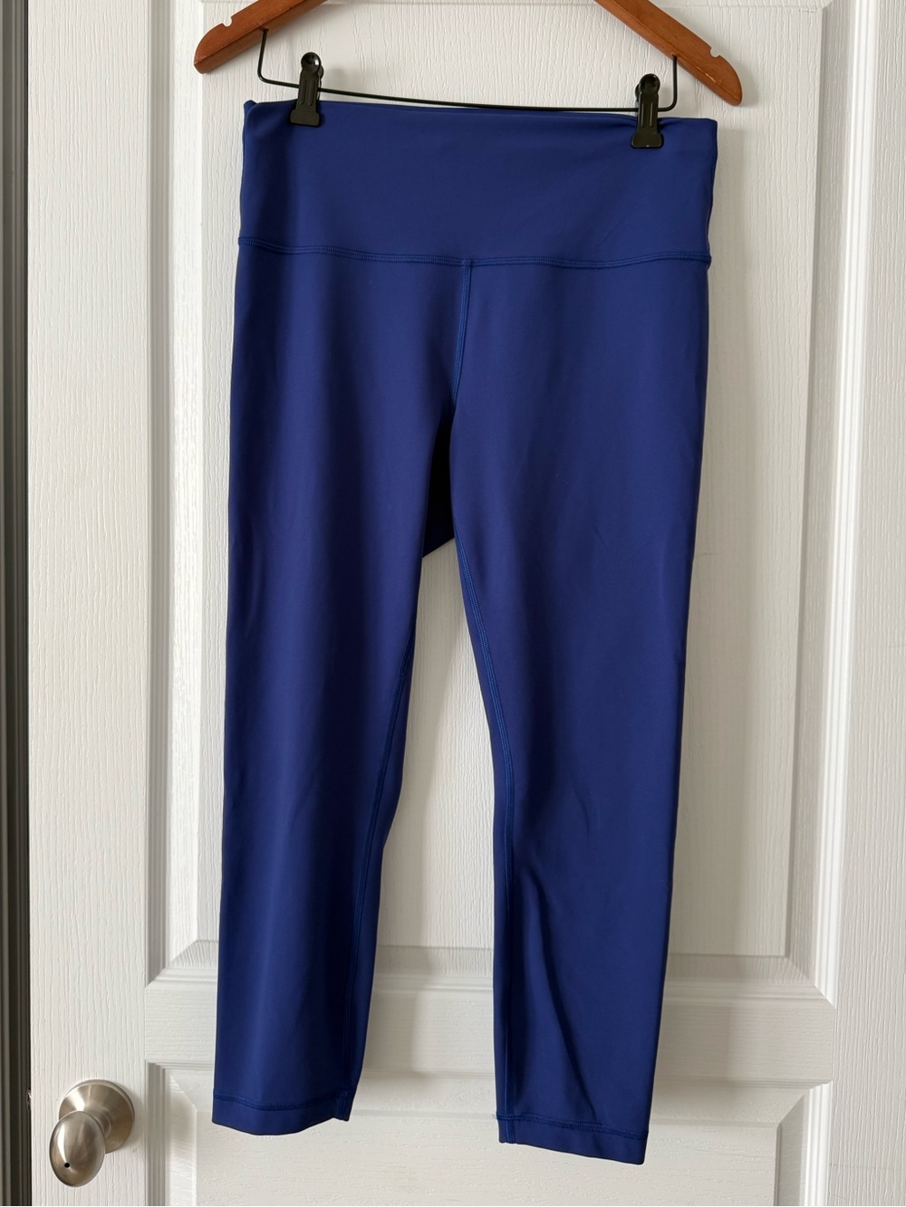 Lululemon Wunder Train High-Rise Crop Leggings 23" Inseam Larkspur Blue Size 12